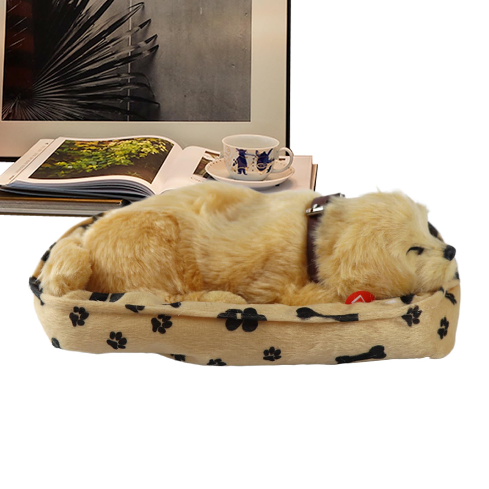Breathing Dog Stuffed Animal | Interactive Plush Puppy Toy,Stuffed Dog Comfort Toy | for Children Boys Girls Adults Calm Down Bedtime Sleep Time Travel Car Vacation Road Trip Daycare Birthday