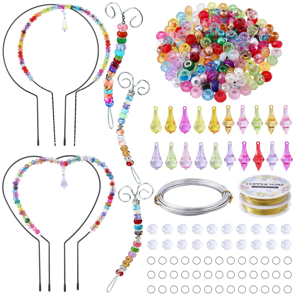 Tuteurs de jardin perlés kit pour embellir les plantes tristes avec s magiques et cristaux