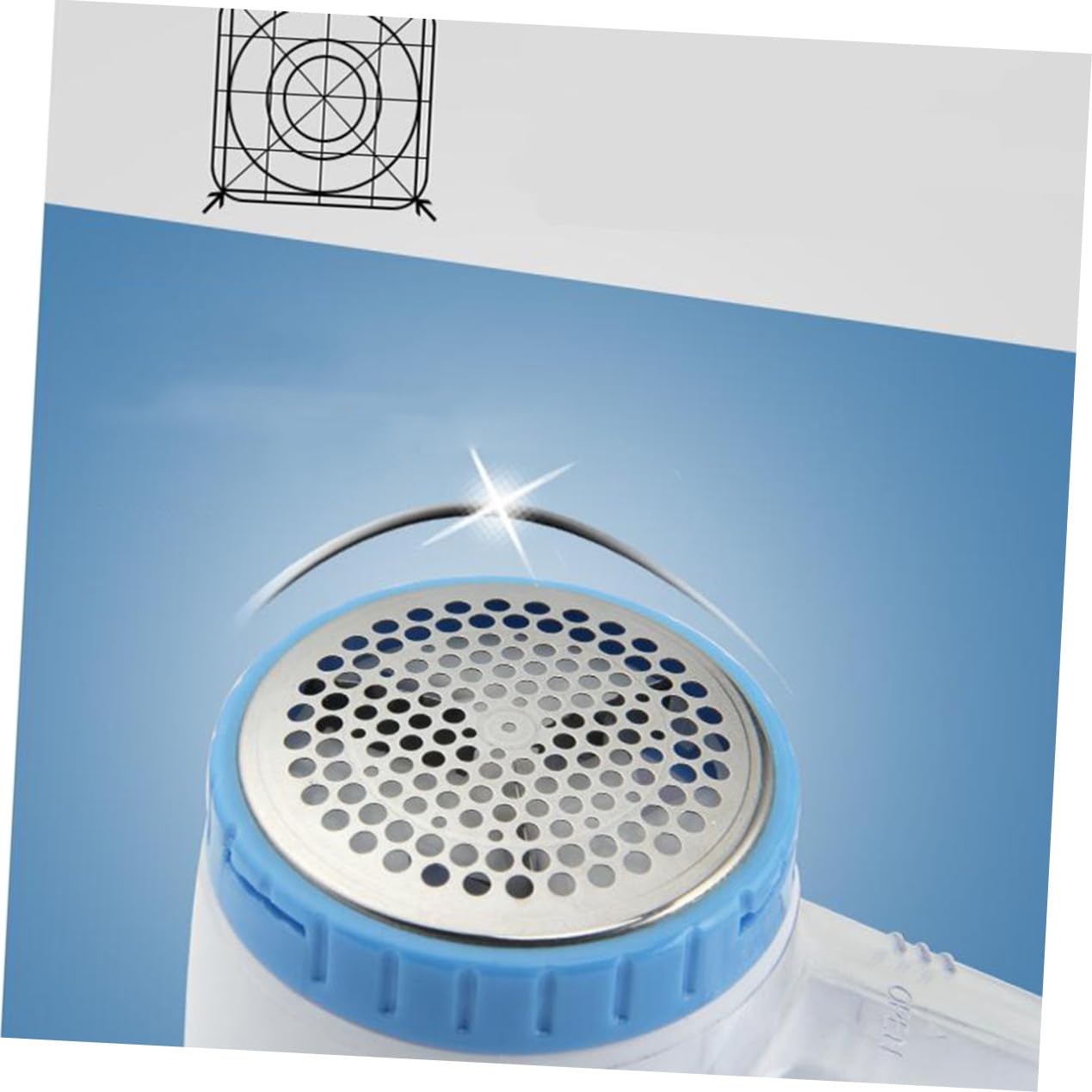 Quitapelusas USB 2 Unidades Abs Acero Inoxidable para Ropa | Azul, 3 Cuchillas de Afeitado, Parada Automática al Abrir la Tapa, Puerto USB Incluido