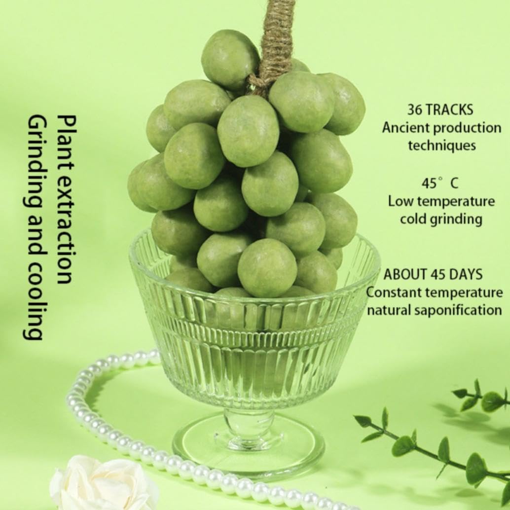 Handgemachte Trauben-Seife mit Traubenduft, Natürliche Seife mit Olivenöl & Sheabutter Luxus-Geschenkset, Muttertagsgeschenk für Frauen, Geburtstagsgeschenk mit edlem Design (C)