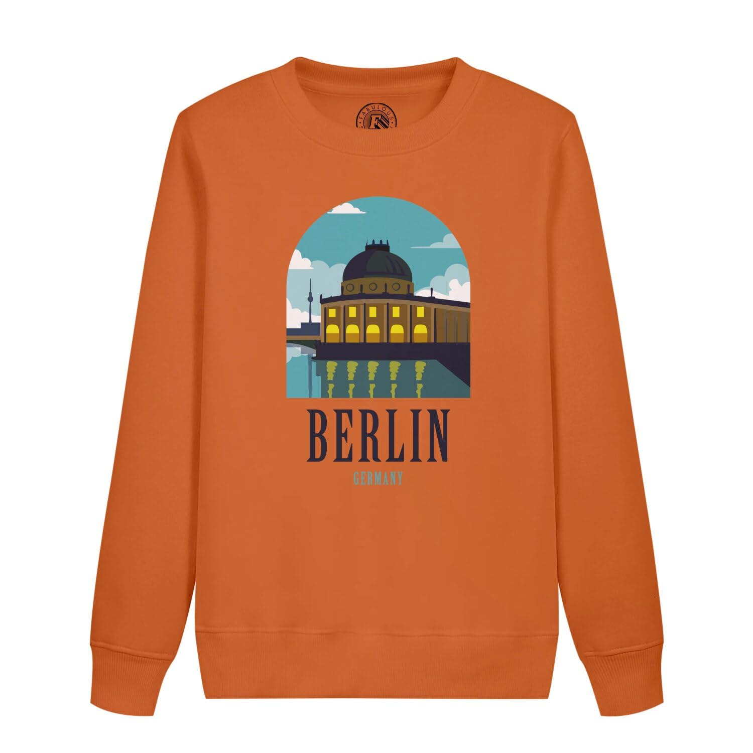 Sweatshirt enfant Berlin Germany pull chaud anti-irritation Allemagne