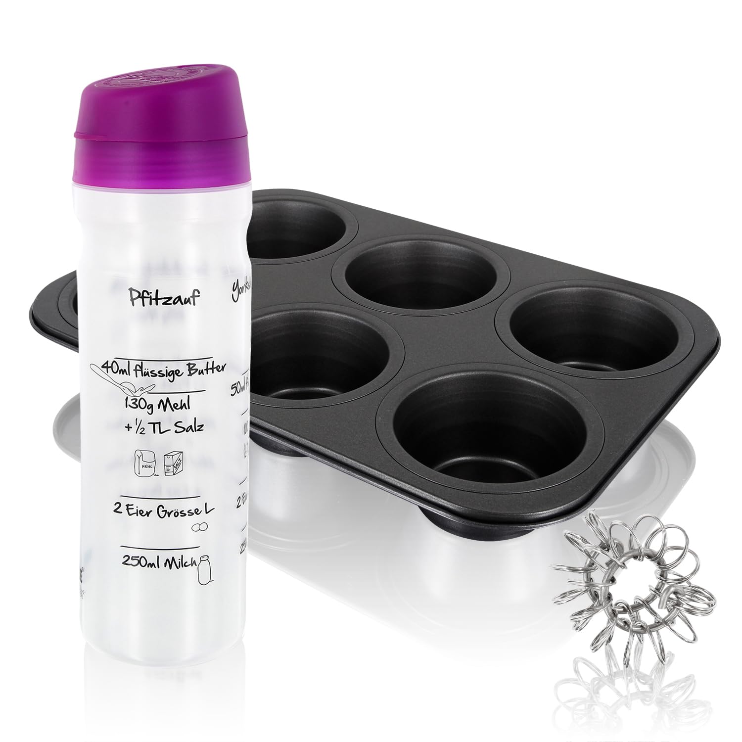 Spätzle-Shaker Set In Anthrazit - Mit Butter-Shaker Und 2 Kochbüchern Für Frische Hausmannskost