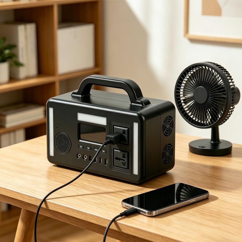 Image of LRSA Alfa1 Portable Power Station, 256Wh LiFePO4 Battery, 1-Hour Fast Charging, Solar Generator for Home, Camping & Outdoor Use