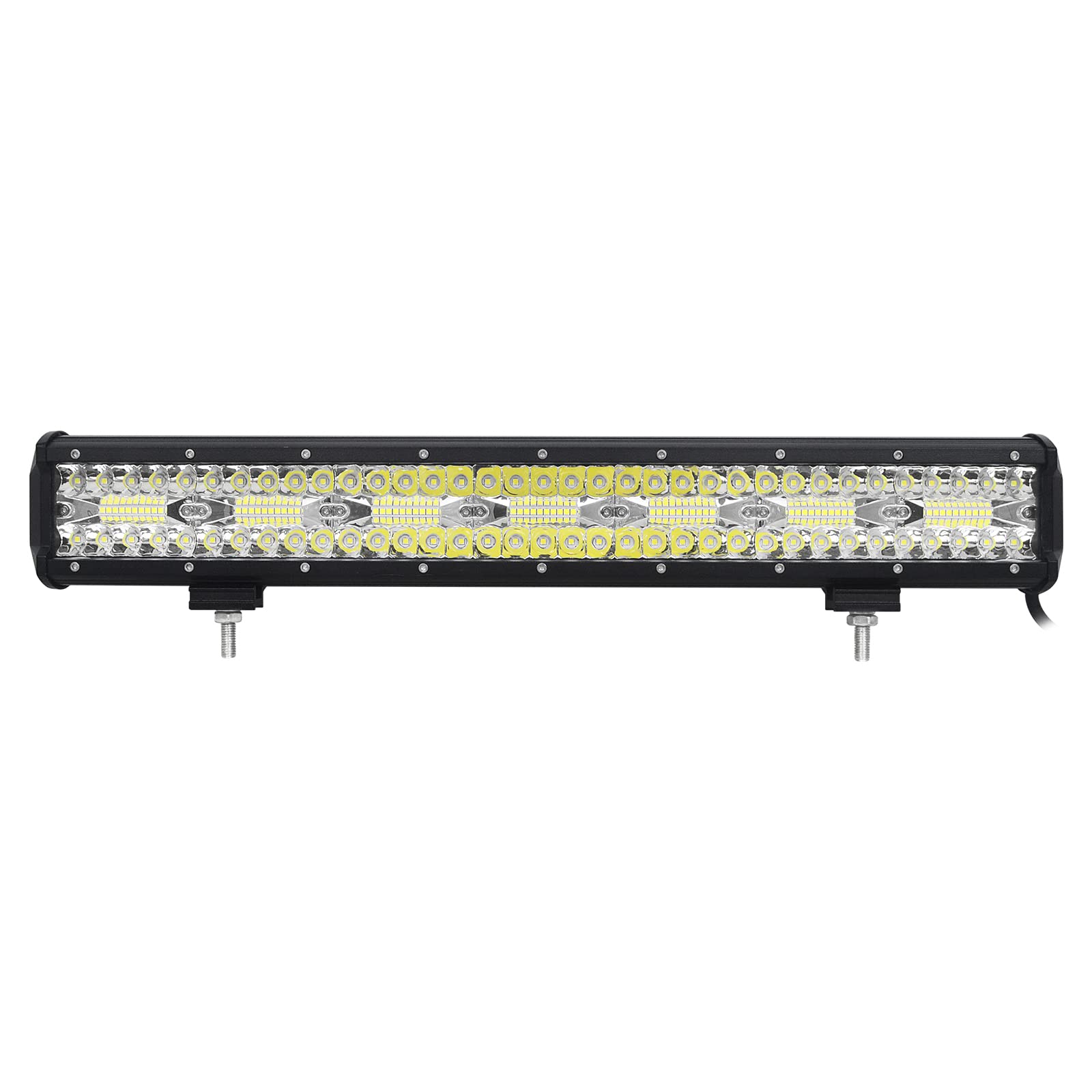 SKYWORLD 20 pulgadas 420W Barra de Luz de Trabajo LED 4x4 1 piezas,IP67 Impermeable Focos LED Trabajo Tractor,12V Off-road Foco de Trabajo LED para Off road Camión Coche ATV 4x4 Tractor Moto