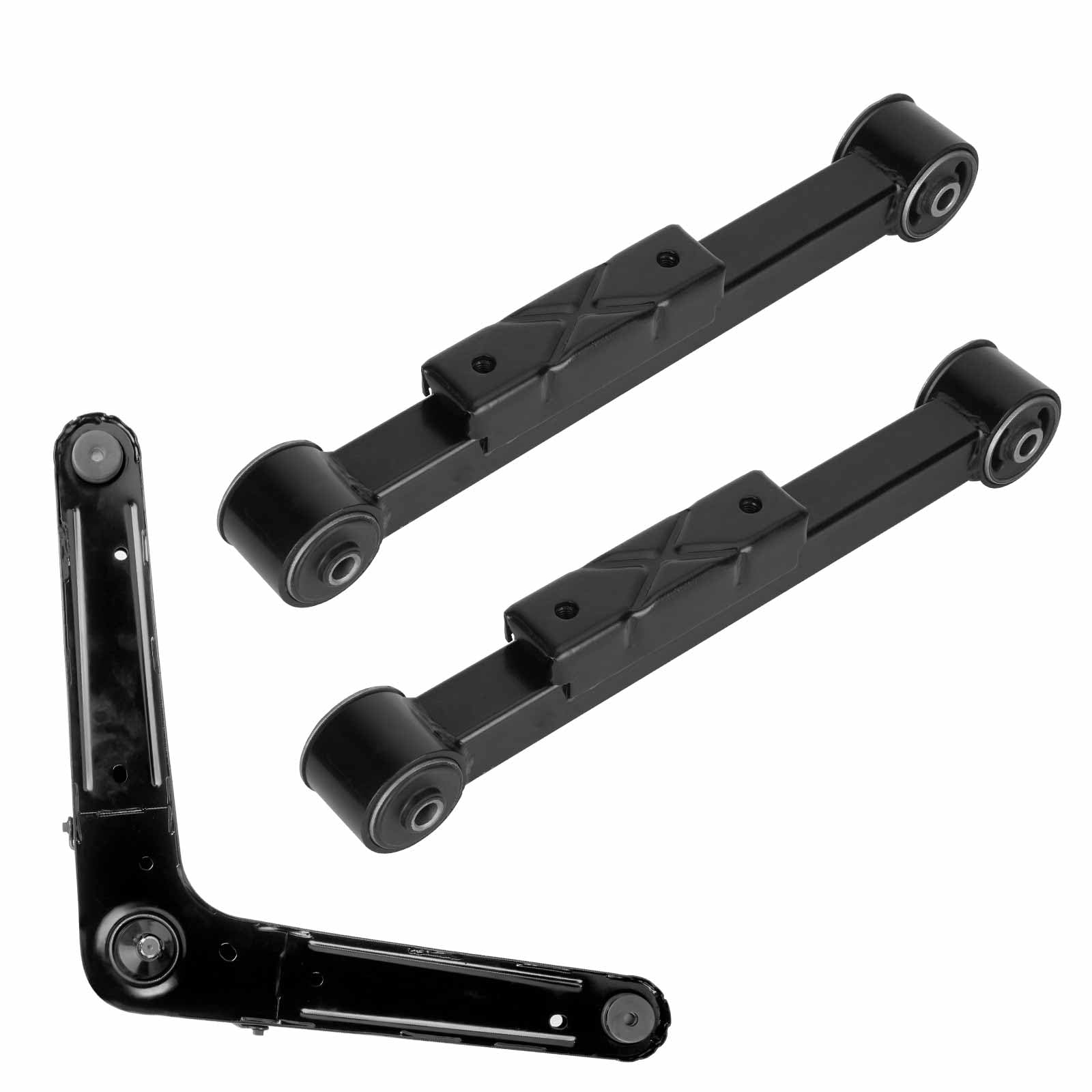 Rear Control Arms Suspensions Kit for Jeep Liberty 2002 2003 2004 2005 2006 2007, Includes Rear 1 Upper Control Arm 2 Lower Control Arms (3pc)