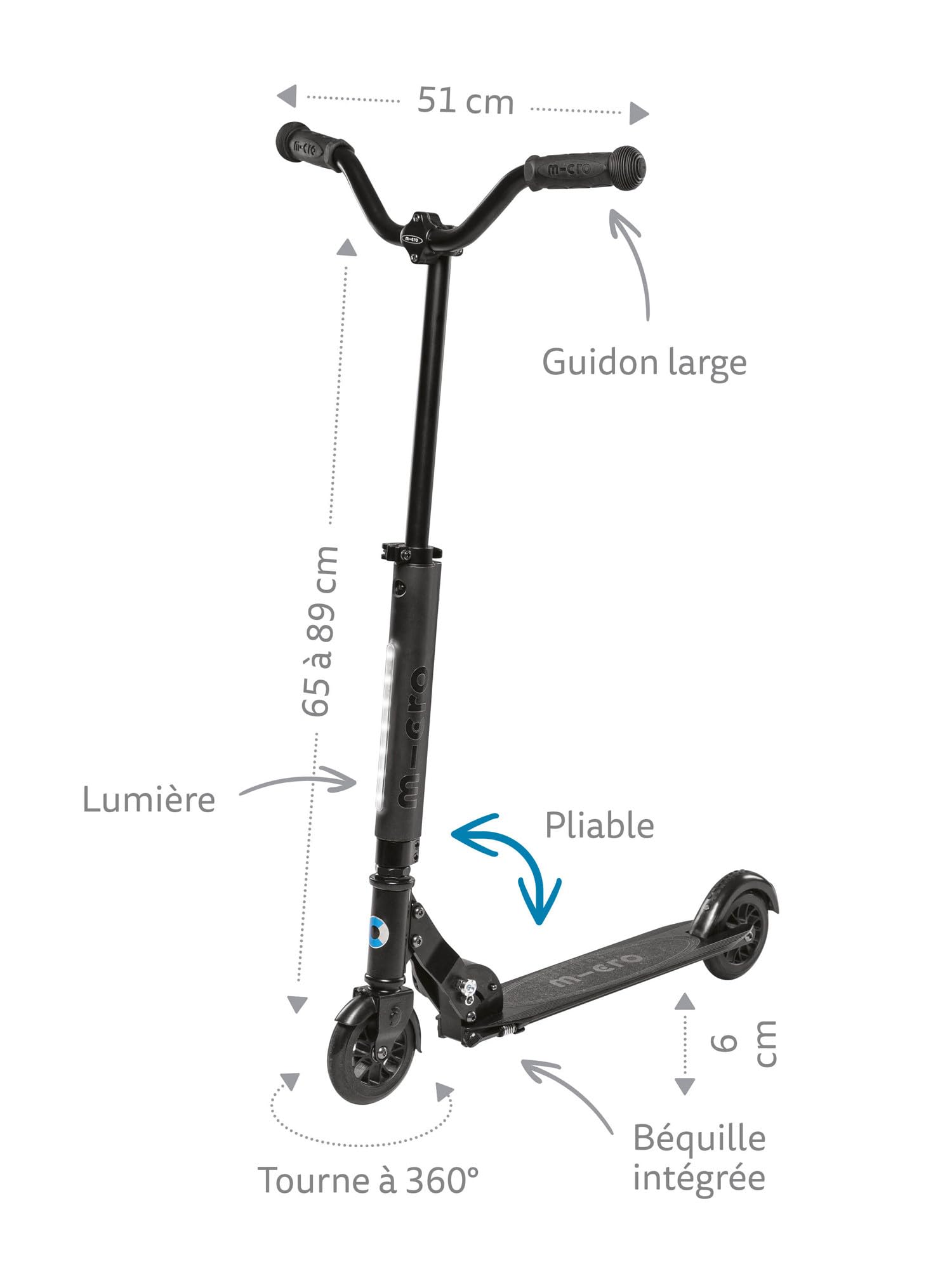 Micro Scooters | Micro Sprite Deluxe LED Children's Scooter