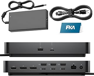 델 썬더볼트 4 스마트 SD25TB4 델 프로 도킹 스테이션, 썬더볼트 4 도크 지원 최대 4개의 60Hz 디스플레이 - SD25TB4 180W 전원 어댑터 + 130W 전원 공급
