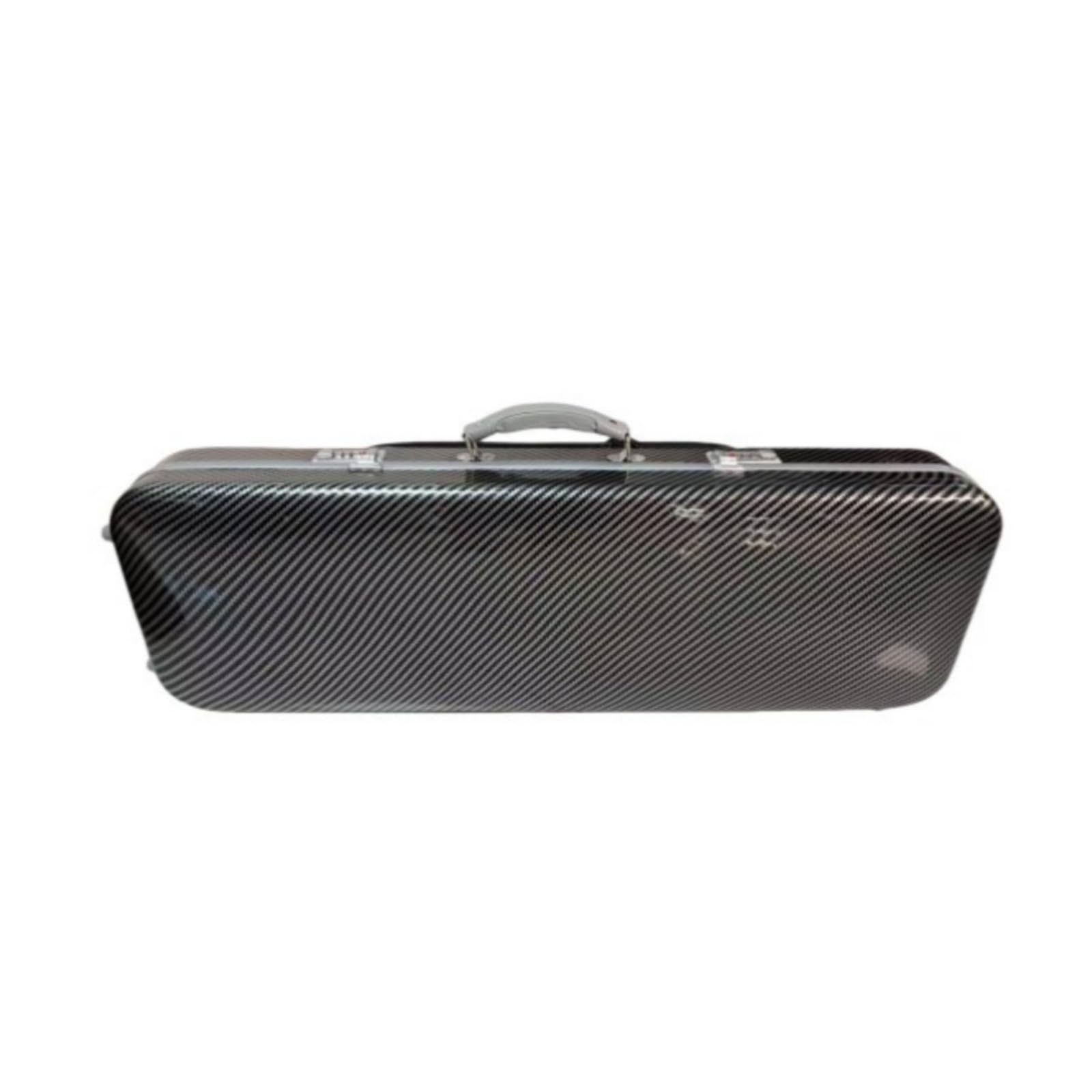 harayaa Funda para Violín Estuche Rígido Carcasa, Array, Textura Negra con Rayas Grises 4/4 con Bolsa De Partituras + Cerradura De Combinación