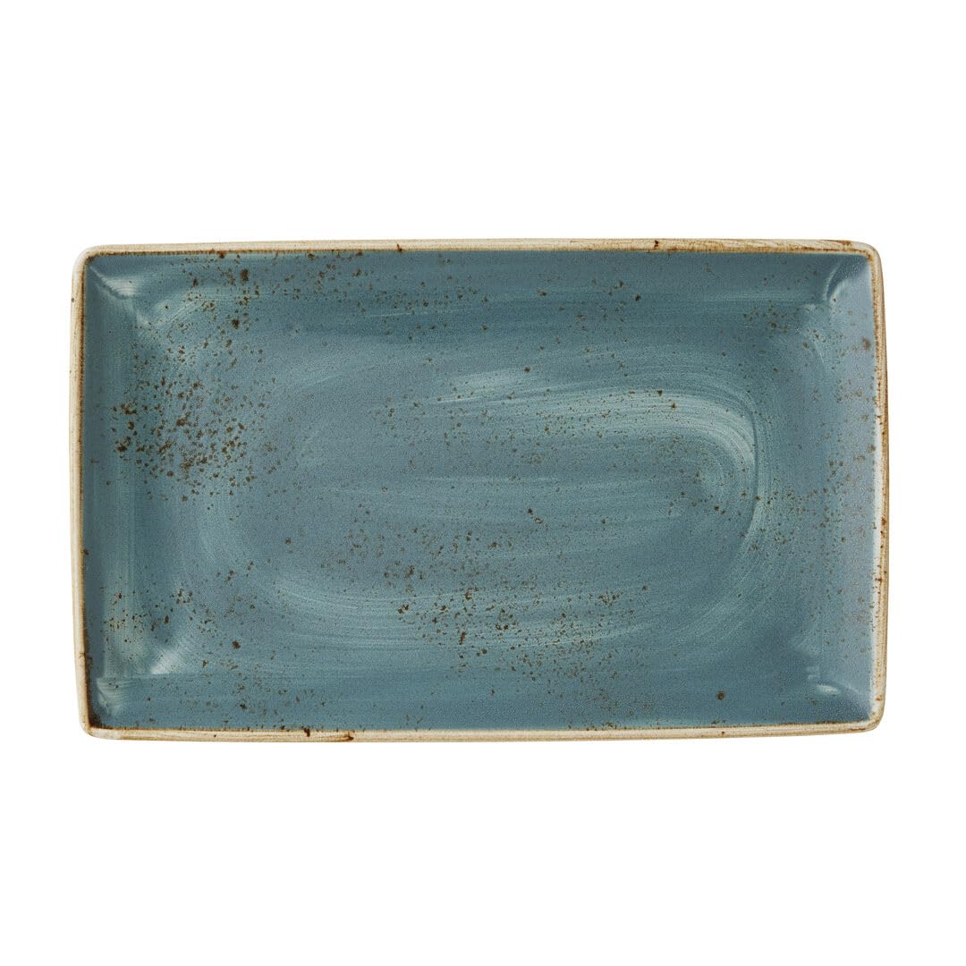 Steelite Craft Blue Rectangle One 27 x 16.75cm 10.625inch x 6.625inch, Pack of 6