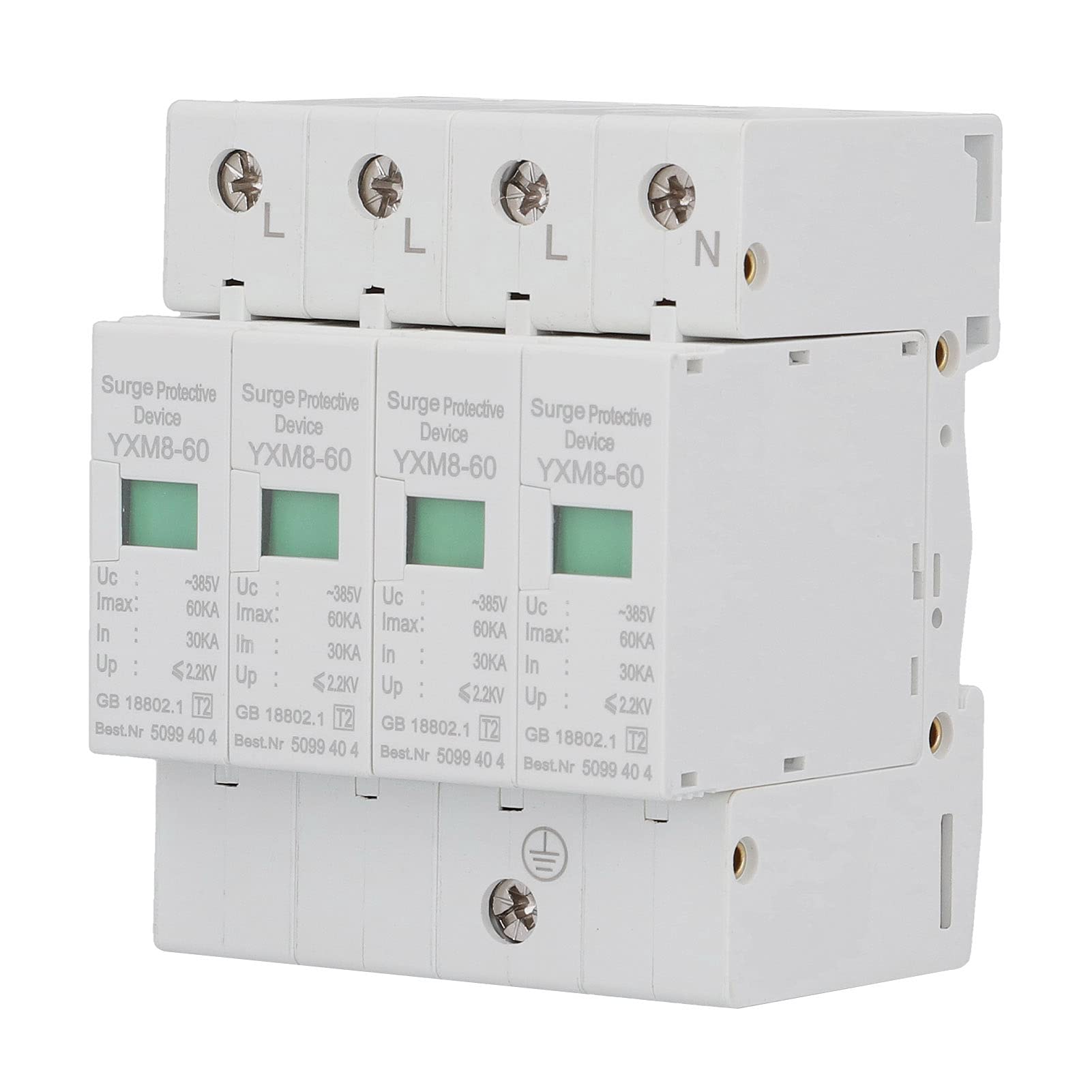 Scaricatore, AC380V Protezione da sovratensioni Protezione da scosse elettriche per Centro Computer per Sala di Controllo Ascensore per Stanza di Telecomunicazioni per Scatola di