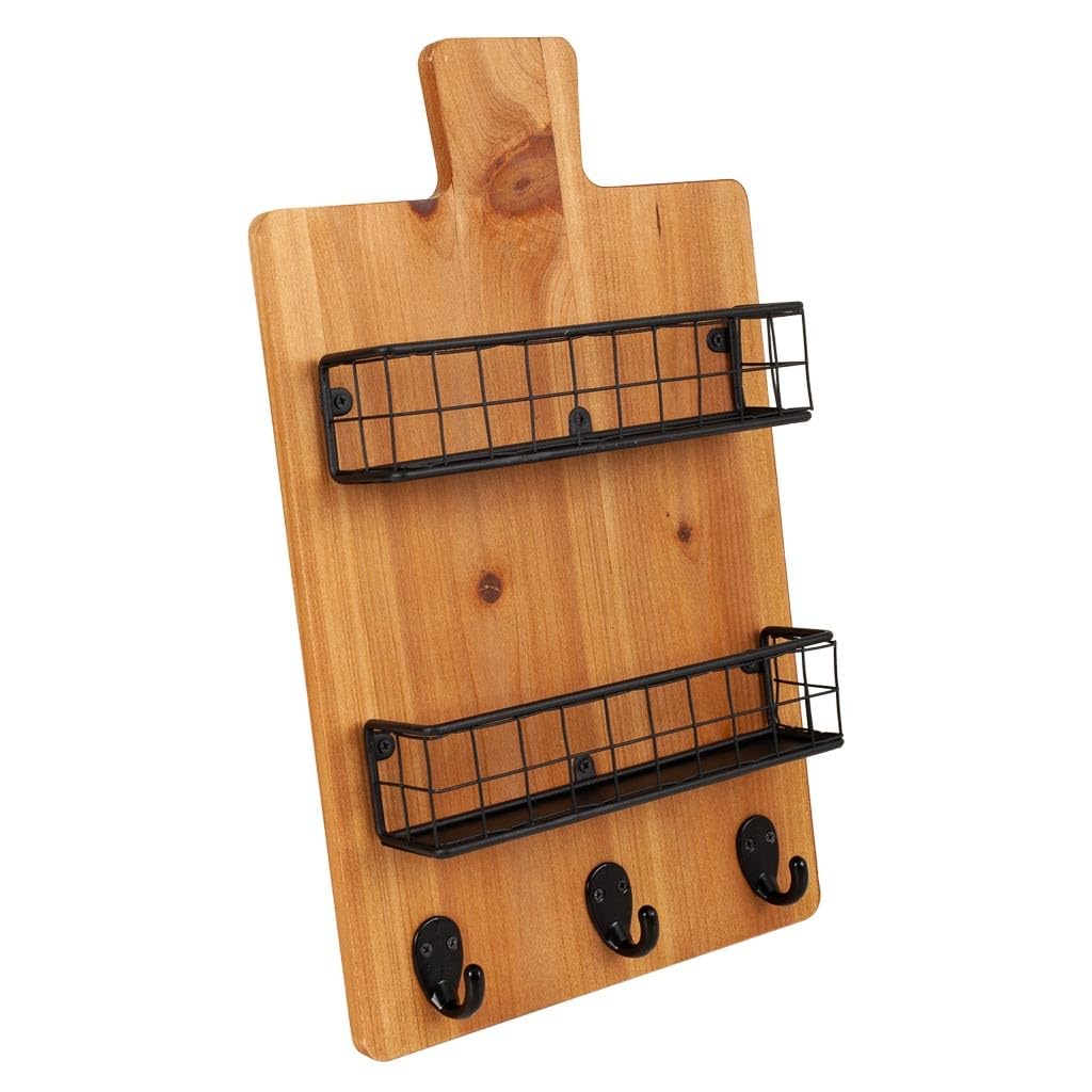 Penderie en bois et métal avec étagères de rangement pour vêtements