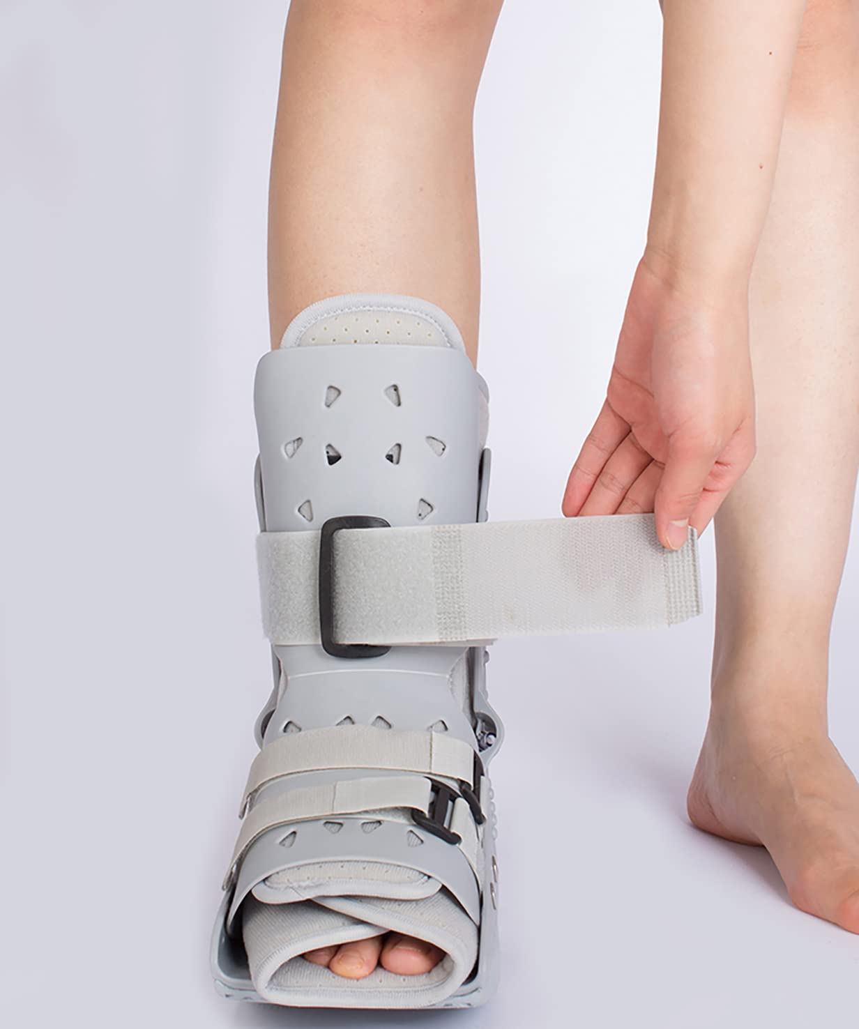 Soporte para caída de pie, Botas inflables para Caminar, andadores, Botas para el tendón de Aquiles, Soporte ortopédico Corto Transpirable para el Tobillo del p