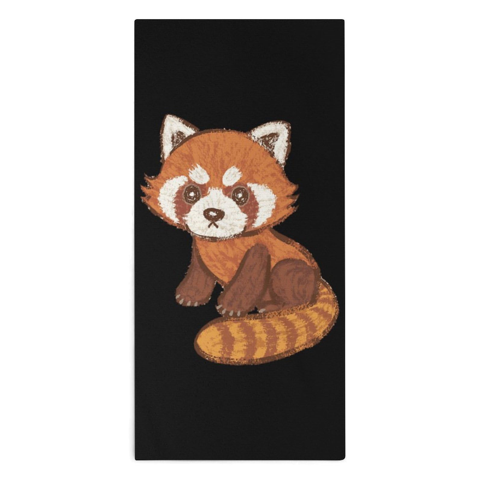 TXFBTRFSA Cartoon Red Panda Hand Towels for Adult Face Towel Bath Beach Swim Accessories