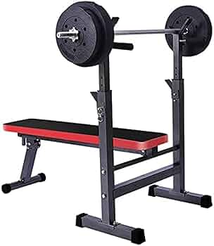 折り畳み式ベンチプレス&バーベルセット Amazon.co.jp: 多機能ベンチプレスバーベルラック、ウェイト