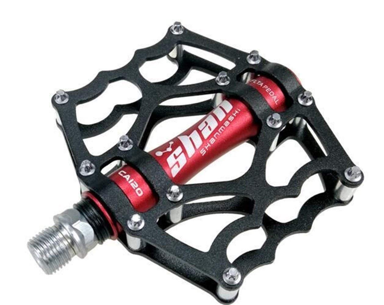 Pedales Bicicleta Pedal de Bicicleta de montaña MTB Pedales de aleación de Aluminio de la Bici del reposapiés Big Flat Ultraligero Ciclismo