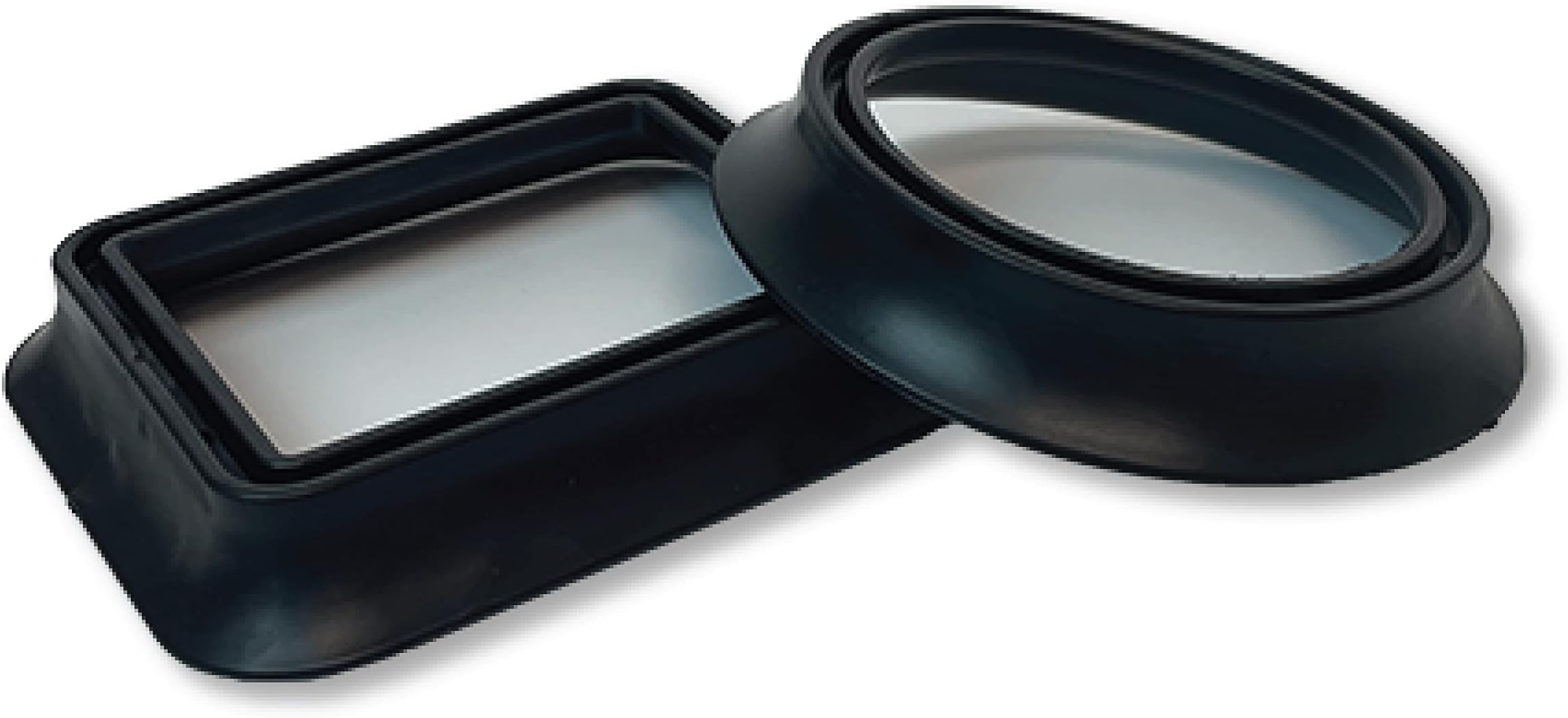 NOGGLE The Rubber Dash Gasket 2-Pack, Includes 1 Rectangular Gasket and 1 Circular Gasket to Fit Most Vehicles and Car Air Vents - Made in The USA - Improves The Seal and Airflow of Your