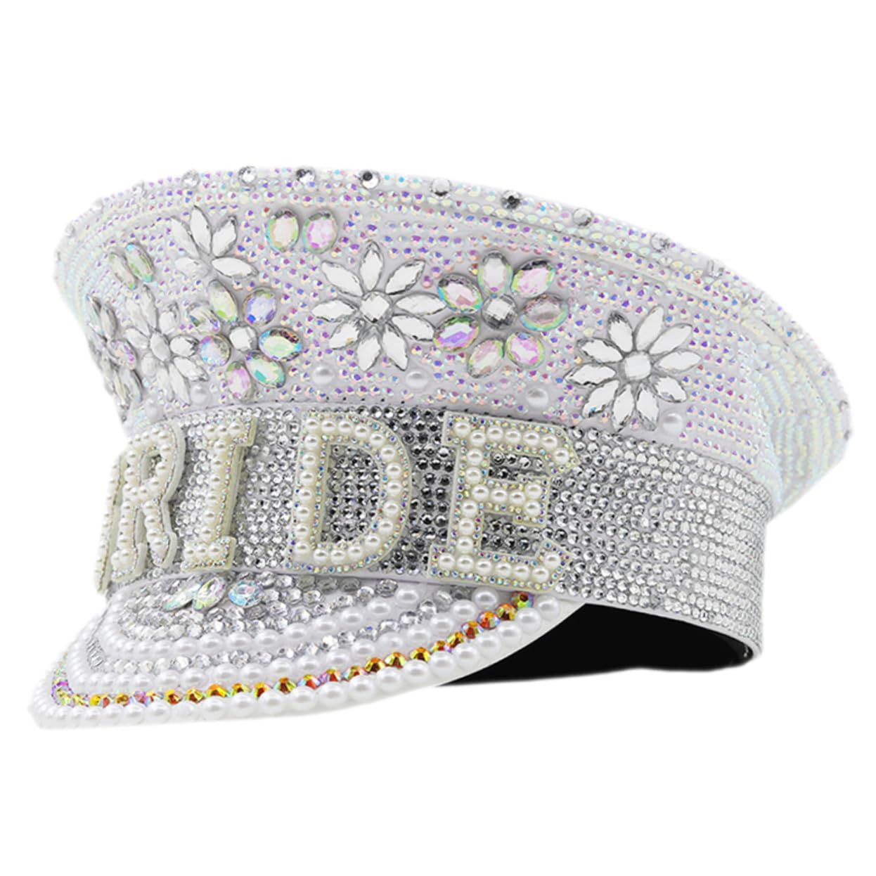 Sombreros de Novia con Pedrería para Bodas Y Despedidas de Soltera