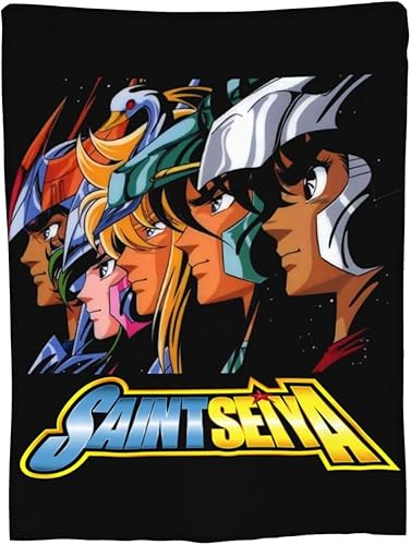Miniatura 9 de Manta de anime Saint Seiya de microforro polar ultra suave para cama, sofá, sala de estar, decoración de 40 x 30 pulgadas