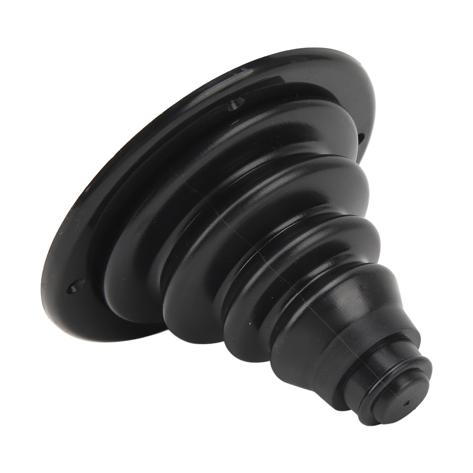 BORDSTRACT Boat Rigging Cable Boot, 105mm Transom Steering Wires Holder, Rubber Boat Marine Steering Shift Cable Boot, Motor Well Cable Boot for RV Marine Yacht(Black)