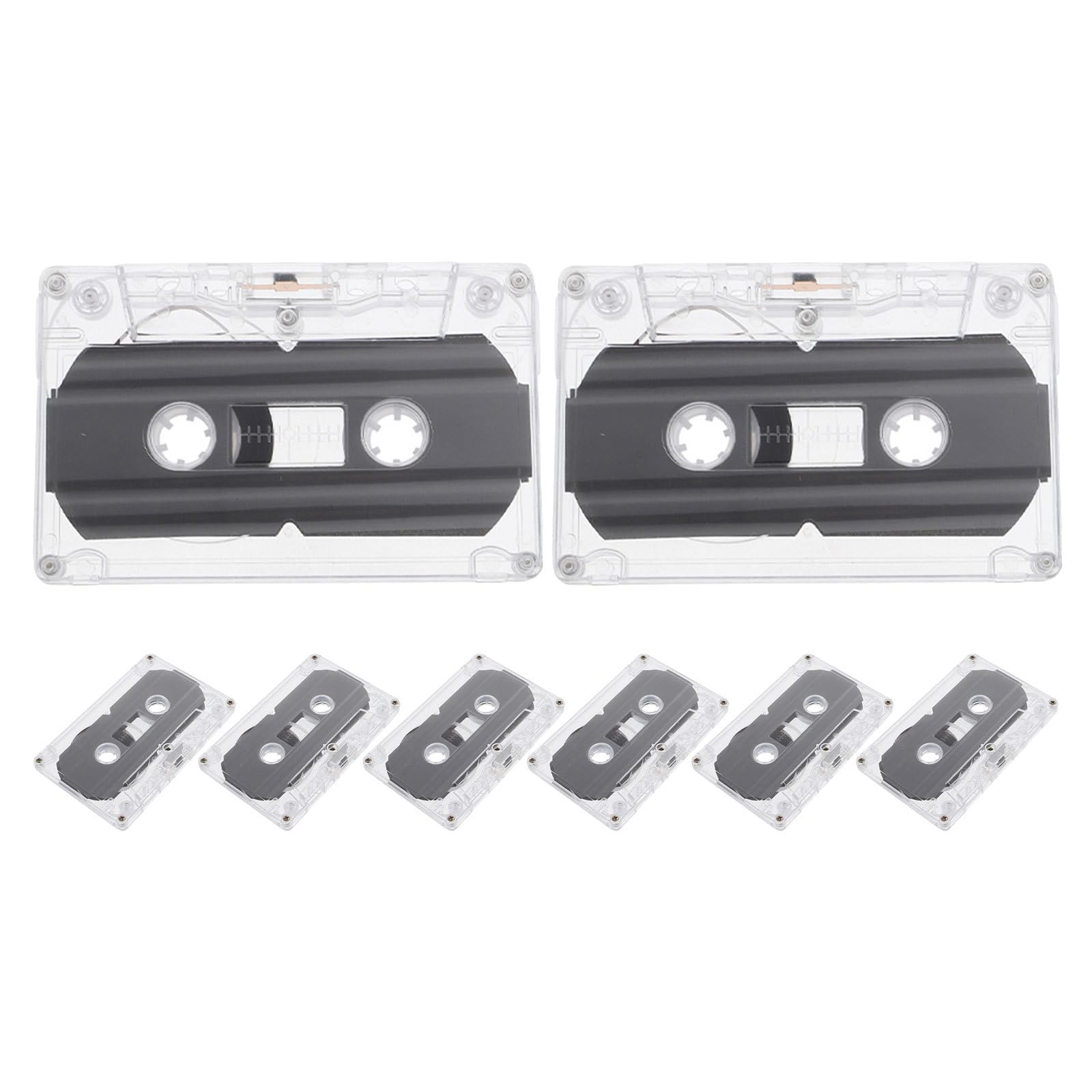 ibasenice 8 Cintas de Casete vírgenes de Calidad Musical con Estuches
