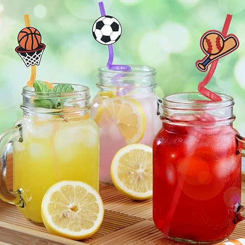 Miniatura 7 de 24 popotes para beber Monster Truck  Reutilizables, translúcidas y divertidas decoraciones de fiesta para niños y adultos  para recuerdos de fiesta