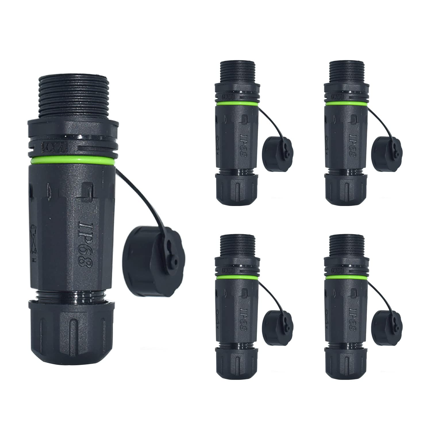 TALEGEN 5PCS RJ45 Waterproof Connector Panel Mount, Shielded (STP