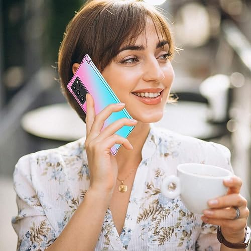 Miniatura 6 de Funda para Galaxy Note 20 Ultra/Note 20 Ultra 5G, transparente lindo degradado delgado antiarañazos flexible TPU funda a prueba de golpes para