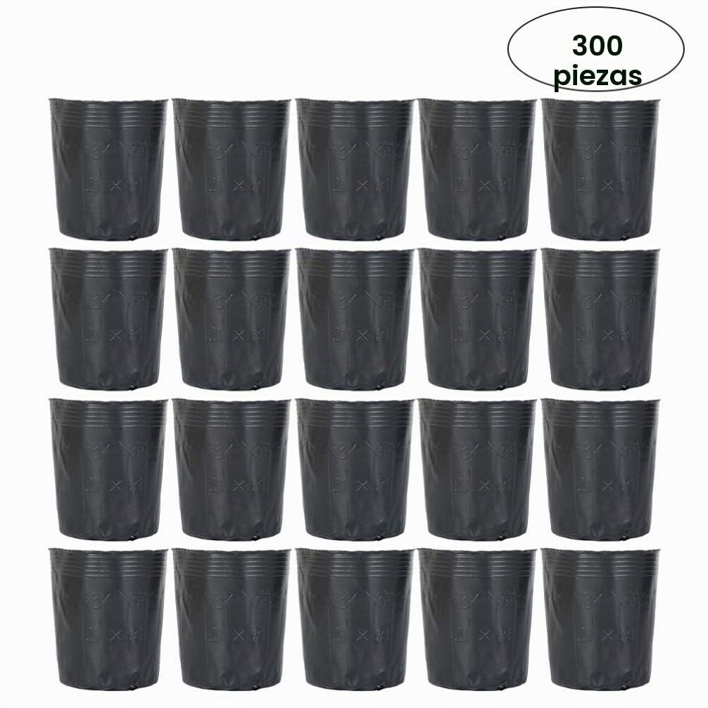 Hemoton 300 macetas de plástico para plantas de vivero, macetas de plástico para semillero de inicio, macetas para trasplantar, bandejas de arranque para jardín, herramientas de 9 x 9 cm