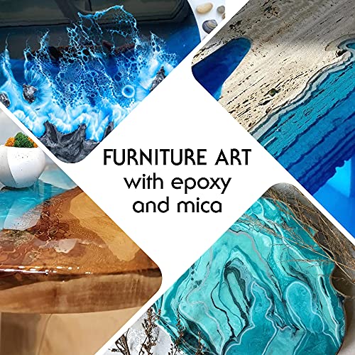 Empowdered Mica Powder Epoxy Resin Dye - Cosmetic Grade Soap Colorant - Lip Gloss - Candle Dye - Slime Colorant - Soap Making Supplies - Bath Bomb Dyes - Nail Art - 15 Colors Pigment Powder Set #TOP5