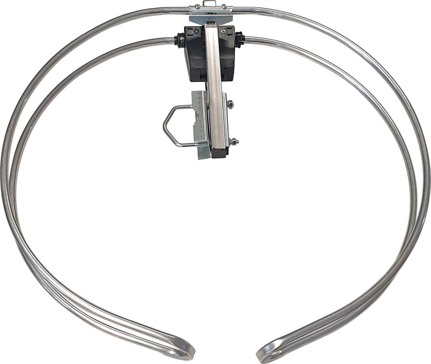 SCHWAIGER 20389 Antenna da esterno ad anello dipolo antenna di ricezione radio per esterni FM FM dipolo in alluminio 87,5-108 MHz argento 50cm