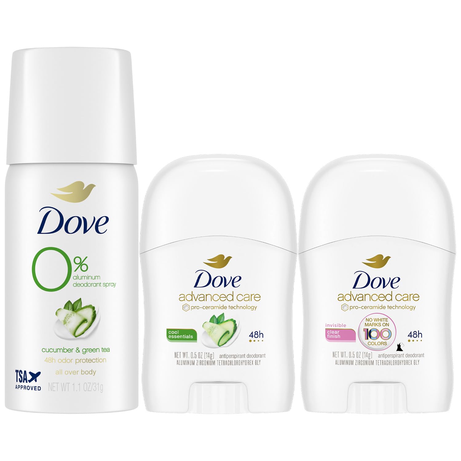 Amazon.com : Dove Travel Deodorant for Women Variety 3-Pack