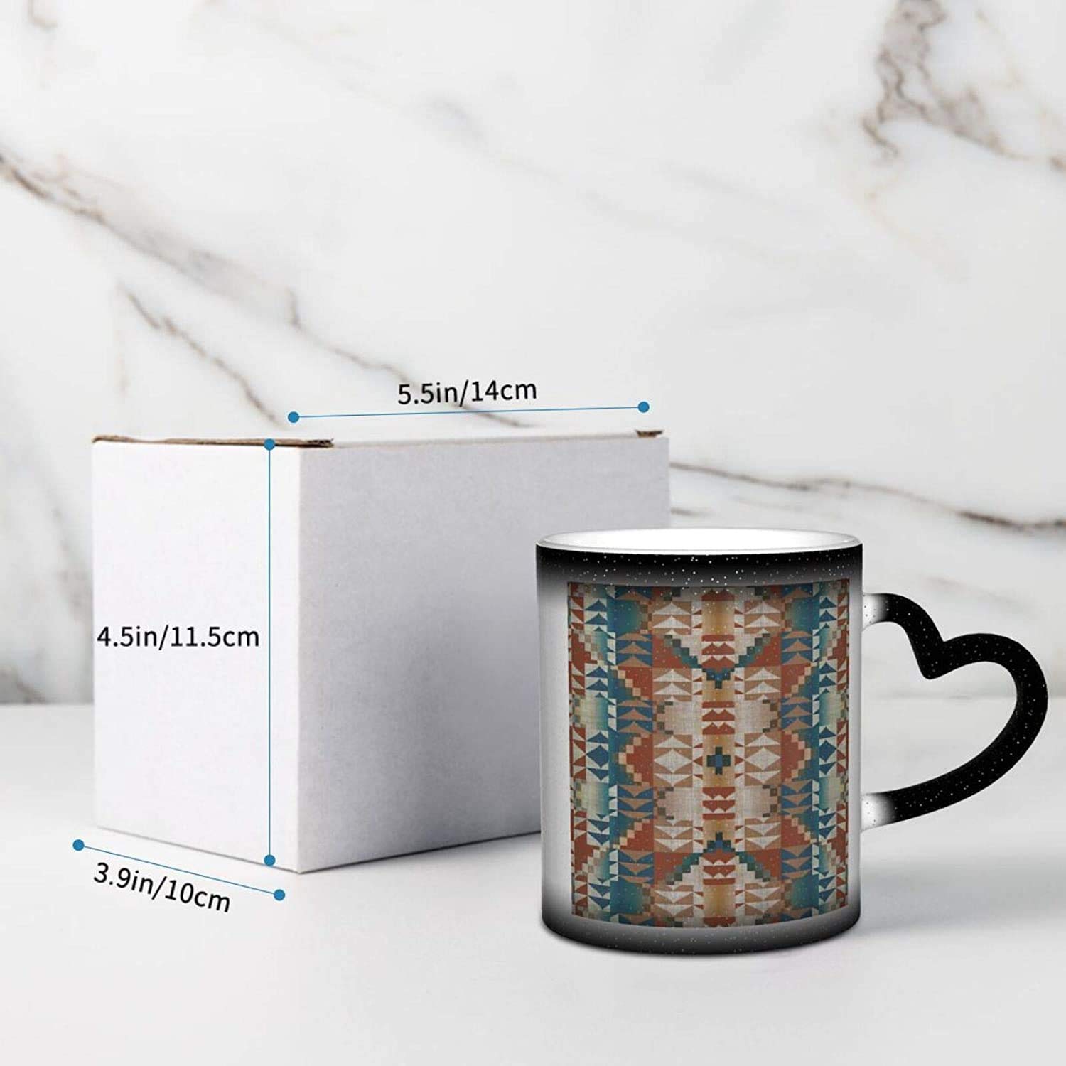 Tazza indigena, tazza da caffè dei nativi americani, tazza da tè con motivo tribale, stoviglie in ceramica etnica, idea regalo culturale - Italia