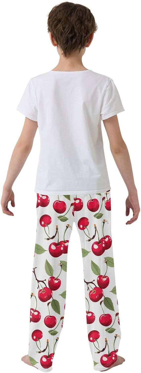 Leave Cherry Super Soft Pajama Lounge Pants Long Pajama Bottoms Sleepwear with Pockets Elastic Waist for Christmas