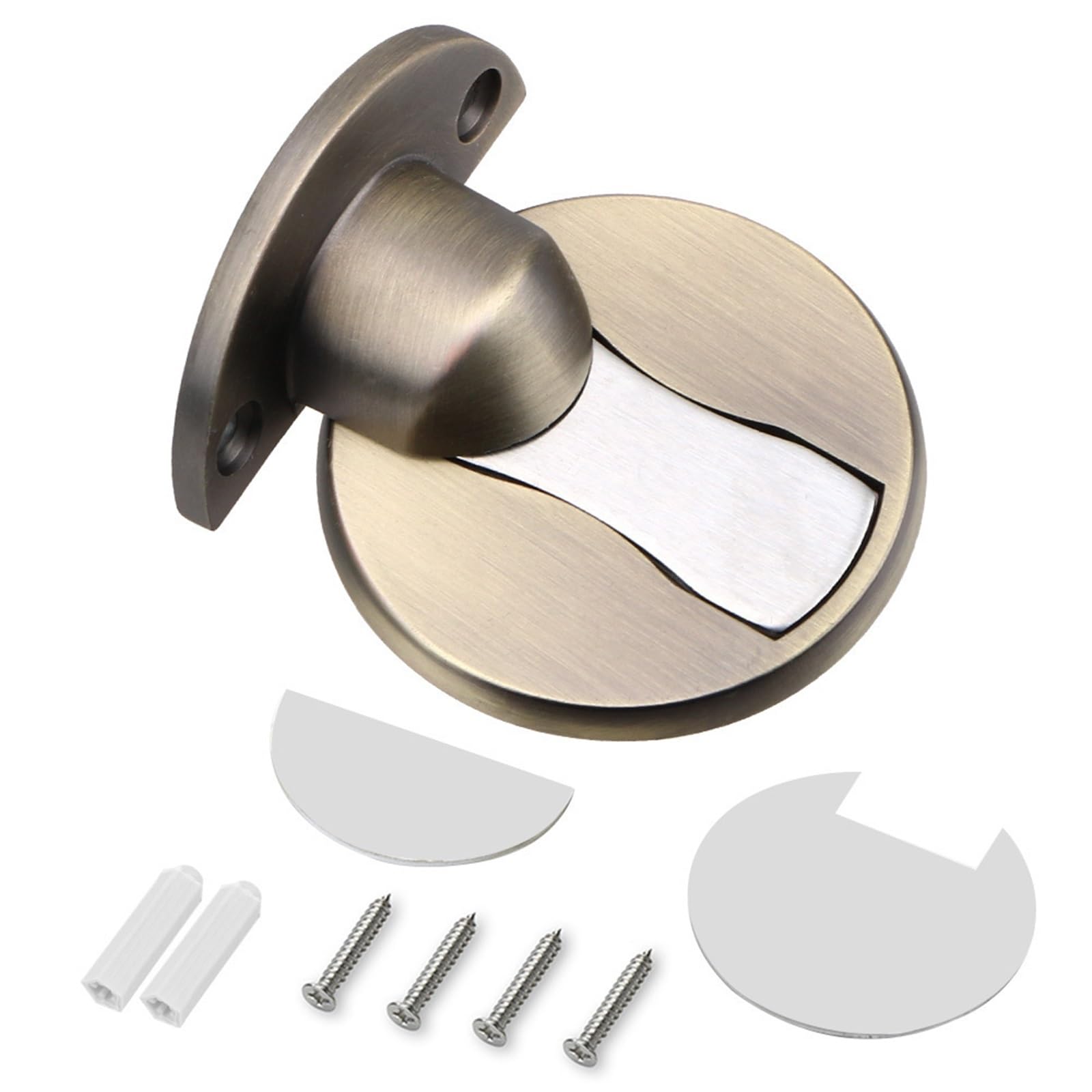 Iopklytf Bronze Door Stopper 304 Stainless Steel Magnetic Door Stopper