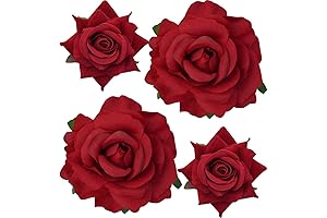 4 Pcs Rose Hair Clips Mexican Hair Flowers Pin up Headpieces