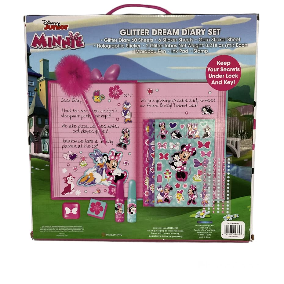 Innovative Designs GMM Minnie Mouse Glitter Dream Diary Set