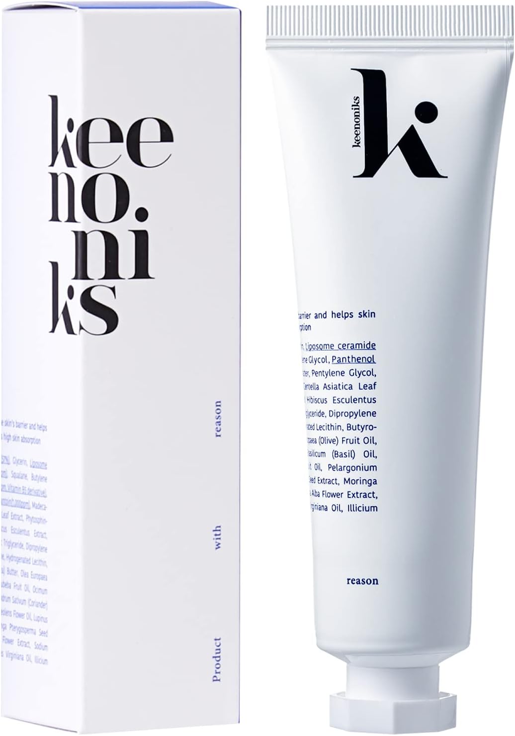 keenoniks Hydrating & Barrier-Repair Cream for Dry & Sensitive Skin – Korean Moisturizer with CICA & Ceramide – 50ml (1.69 fl oz)
