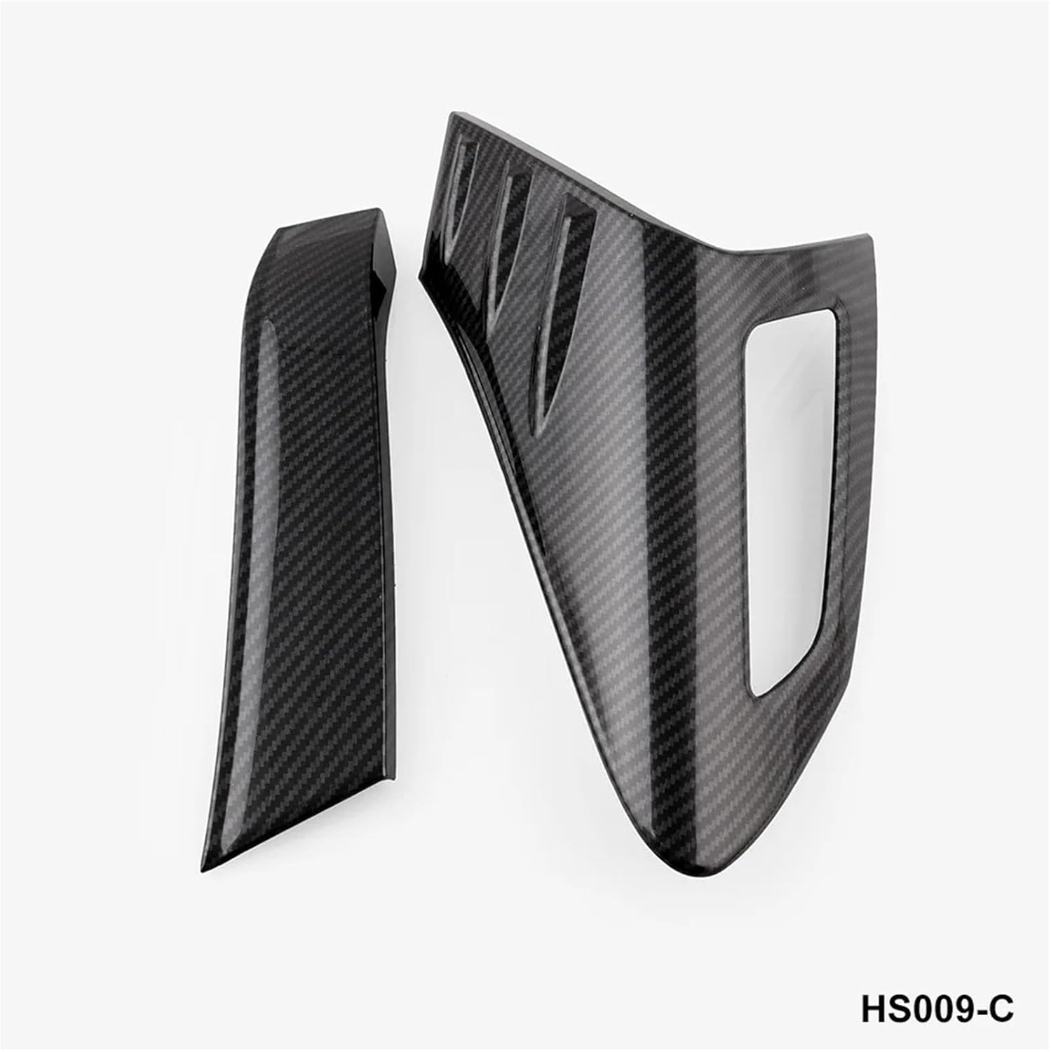 Carbon Fiber Style Rear Back Lamp Tail Light Cover Trim Compatible For Toyota CHR C-HR 2016-2018