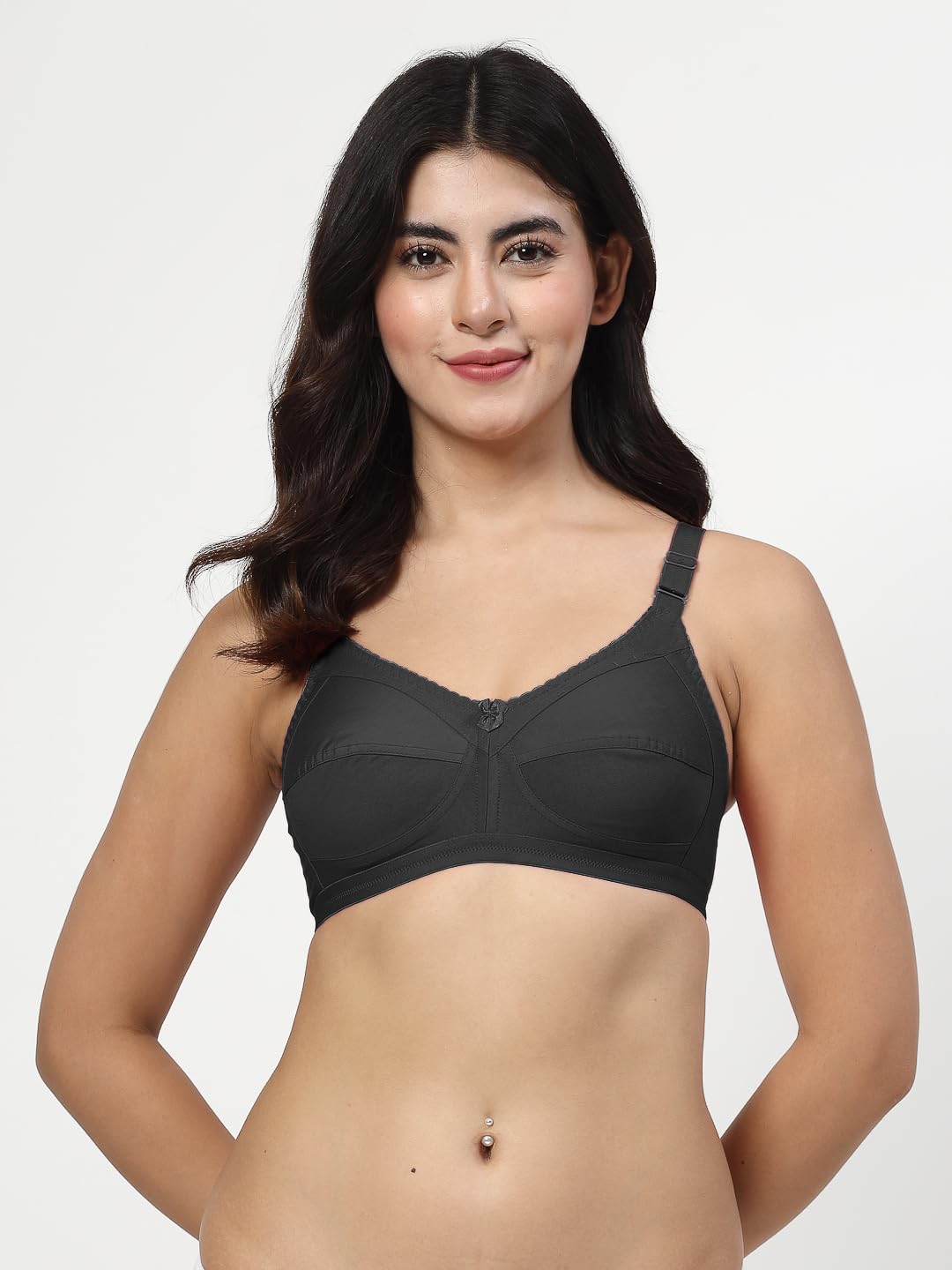 lily Black Non Padded Minimizer Bra-picture-5