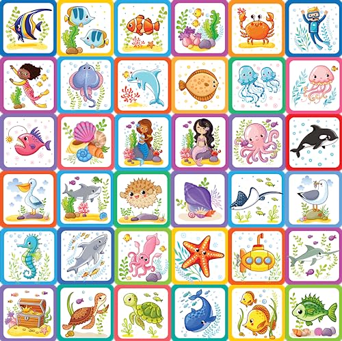 Under the Sea Memory Match Game (Set of 72 cards)