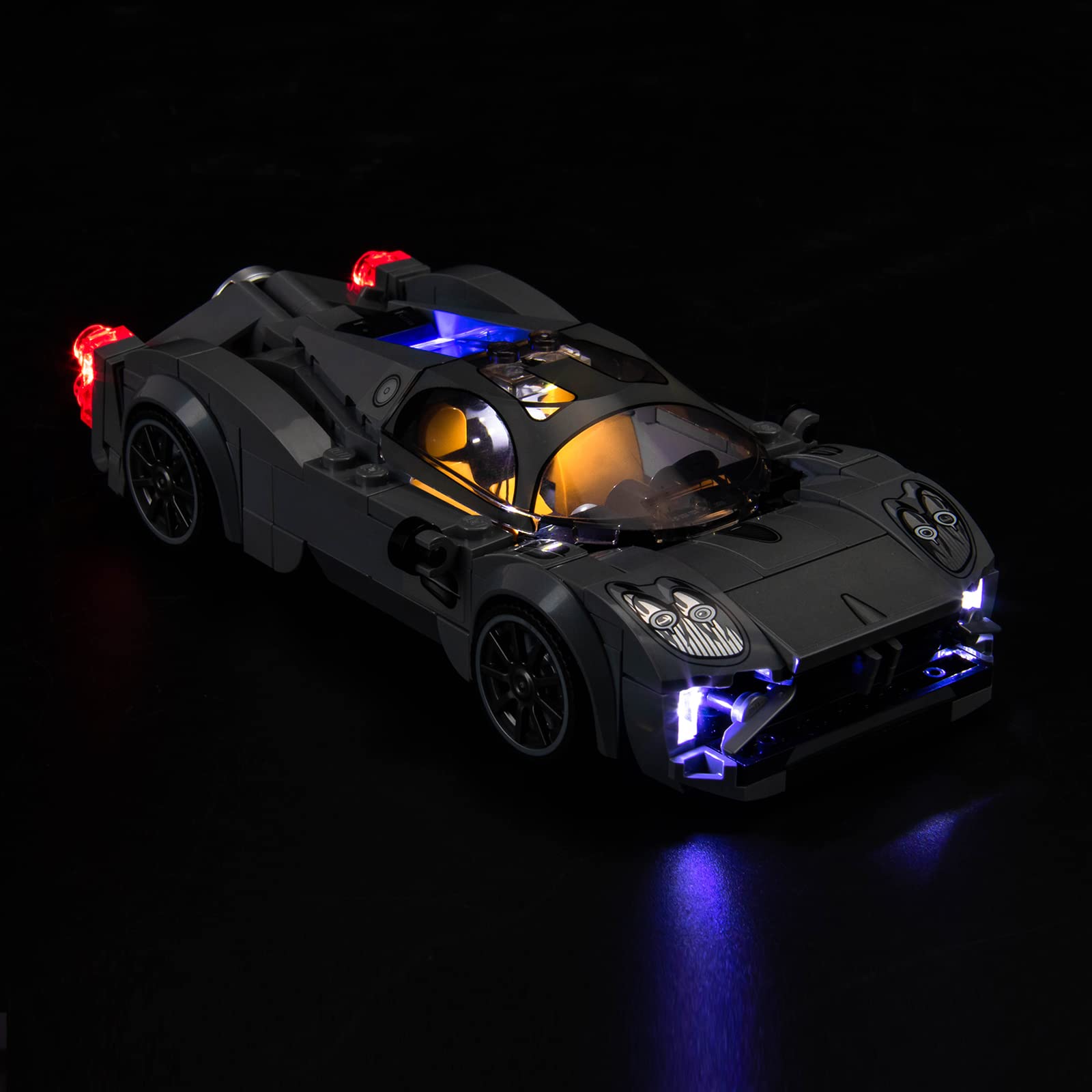 LocoLee Led Licht Set Kompatibel mit Lego Pagani Utopia (Kein LEGO-Set), Led Beleuchtungs Set Compatible with Lego 76915 Speed Champions Pagani Utopia - Nur Lichter Set