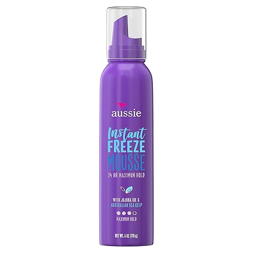 Aussie Instant Freeze - Mousse para esculpir durante 24 horas, 6 onzas (paquete de 1)