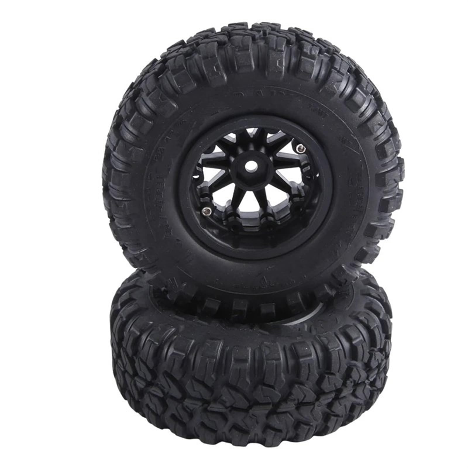 RC Pneus Jante Compatible avec Axial SCX10 RR10 1:10 RC Rock Crawler 4 Pièces 118X44mm 2.2 Pouces Pneus en Caoutchouc Et Jante De Roue À Billes en Plastique