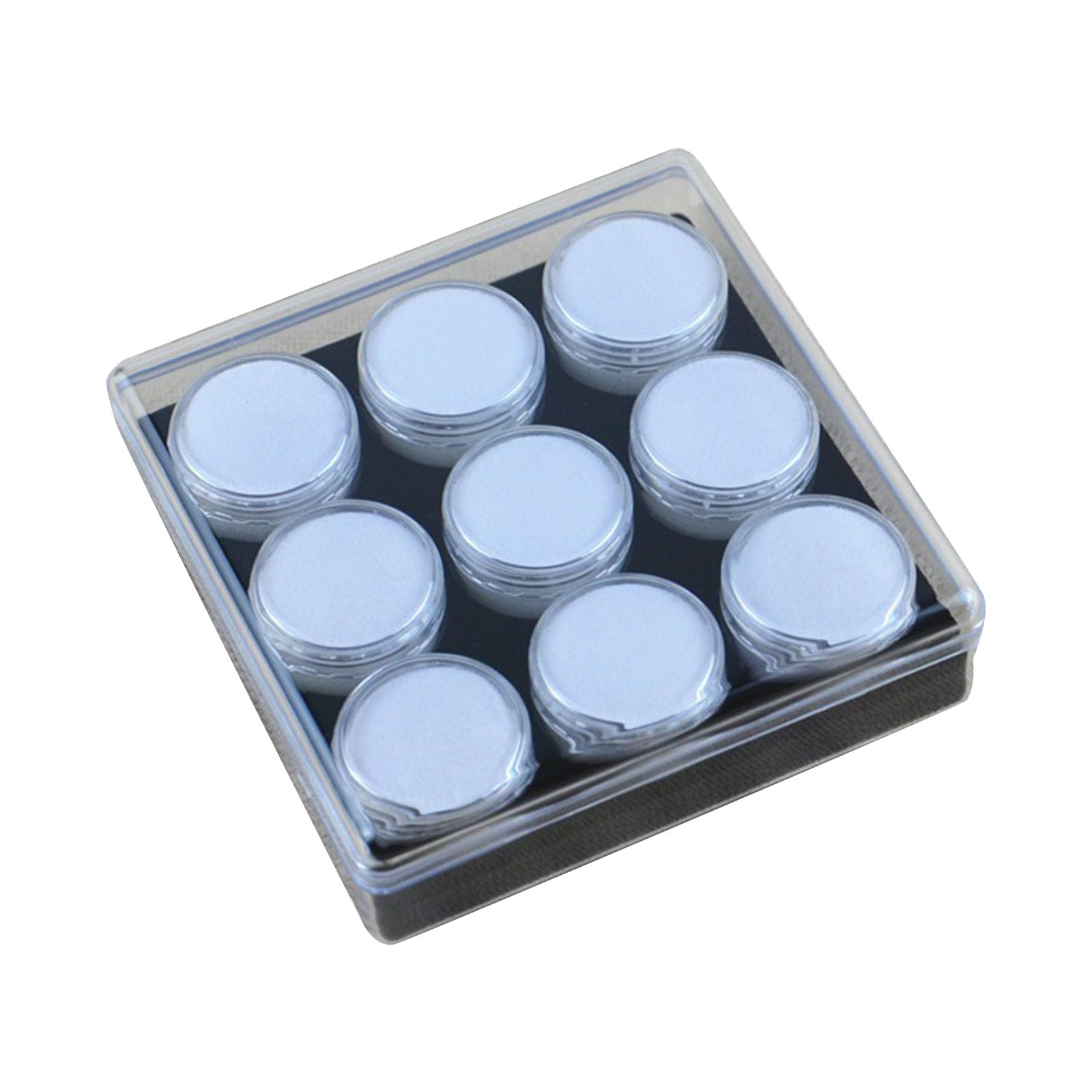 Jazuaiao Jewelry Storage Case with 9 Compartment Featuring Rotating Lid and Protective Designs for Rings and Gemstones Jewelry Store Display Box