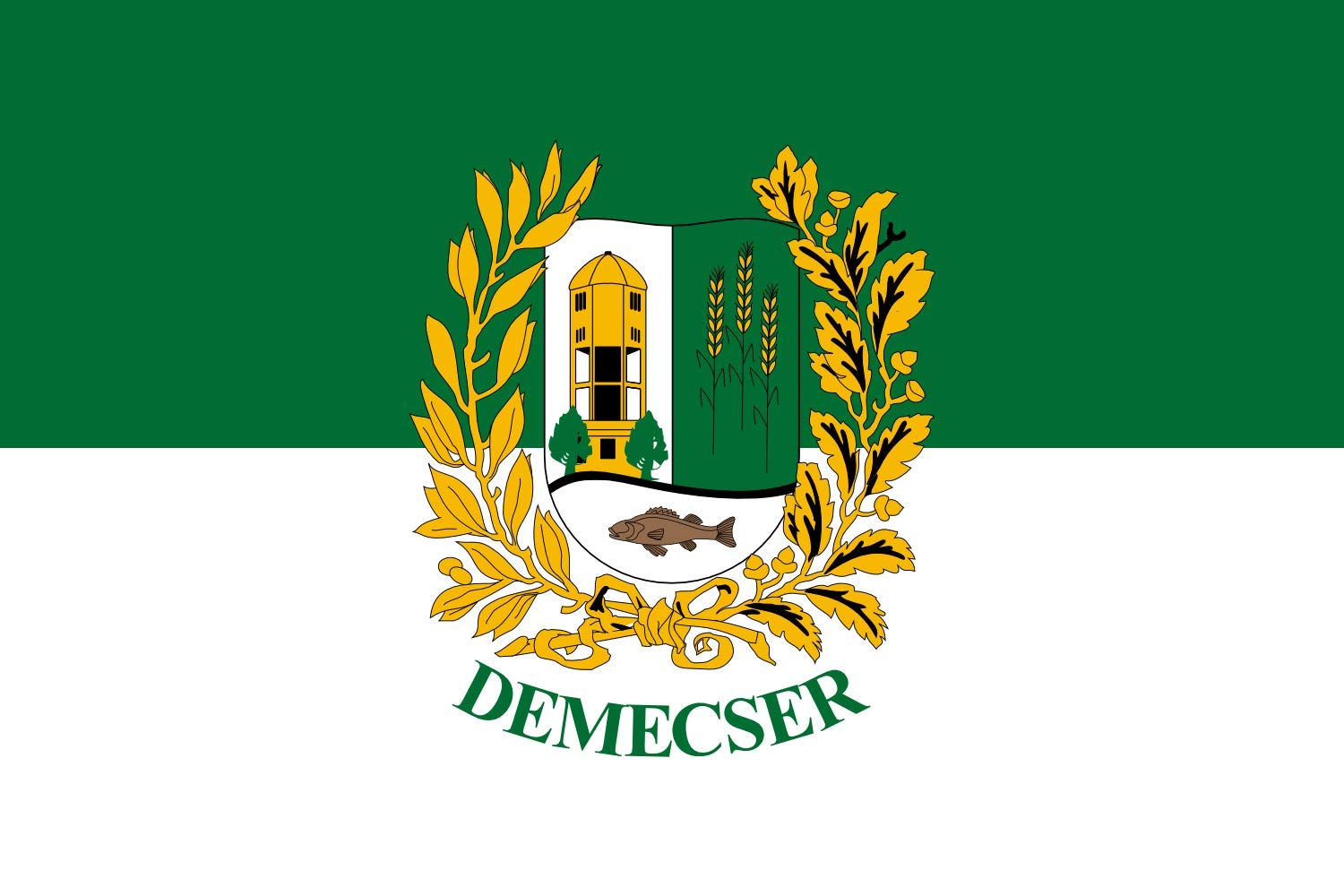 Drapeau paysage Demecser de haute résistance format 90x150cm