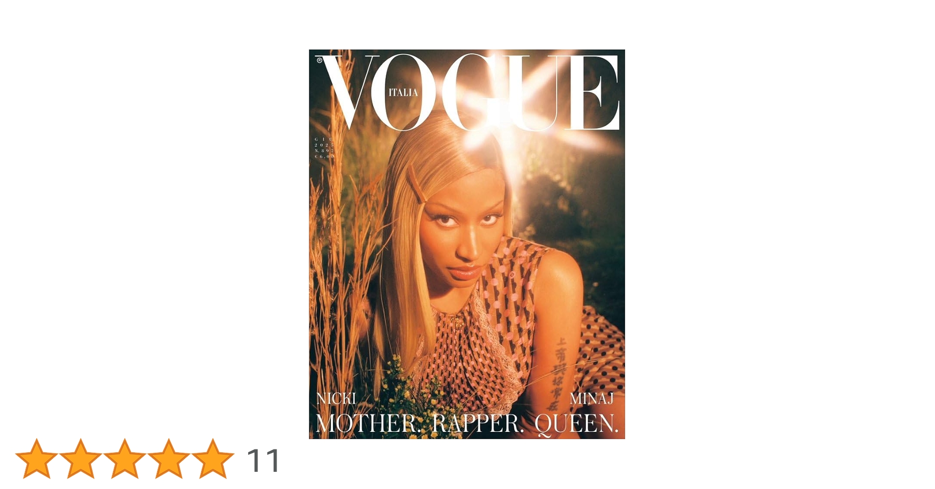 Amazon.in: Buy Vogue Italia Magazine June 2025 : NICKI MINAJ Amazon.in: Buy Vogue Italia Magazine June 2025 : NICKI MINAJ