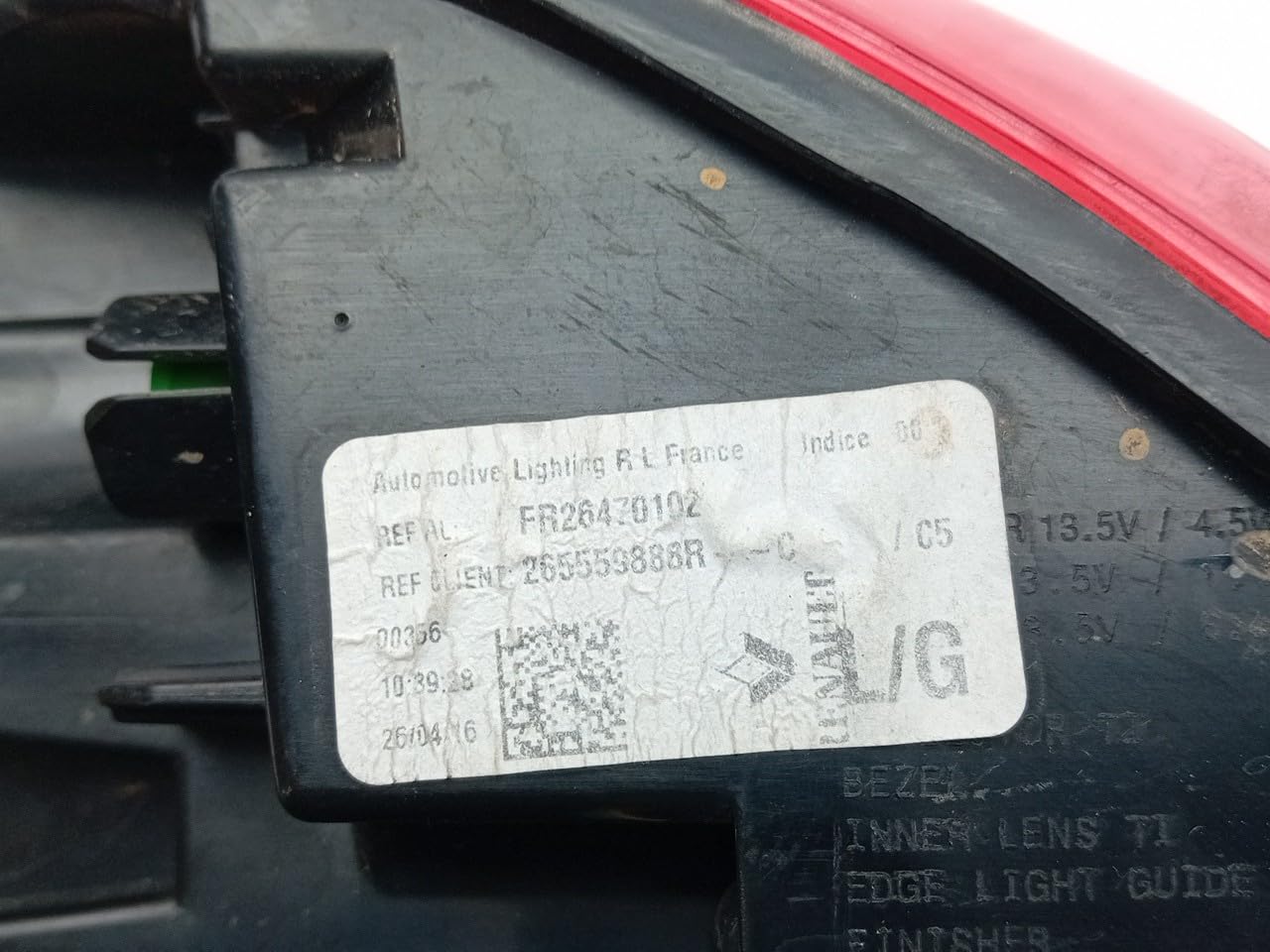 Renault Talisman 265559888R (used) rear lamp left compatible (ID  