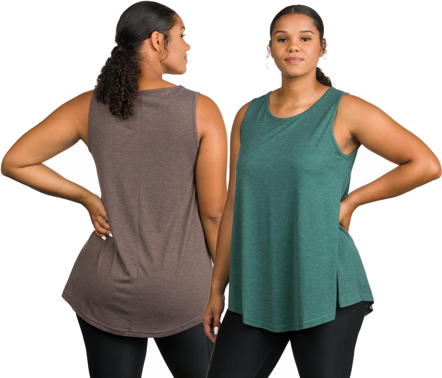 Epic MMA Gear 2 Pack Long Flowy Sleeveless Tunic Top For Women