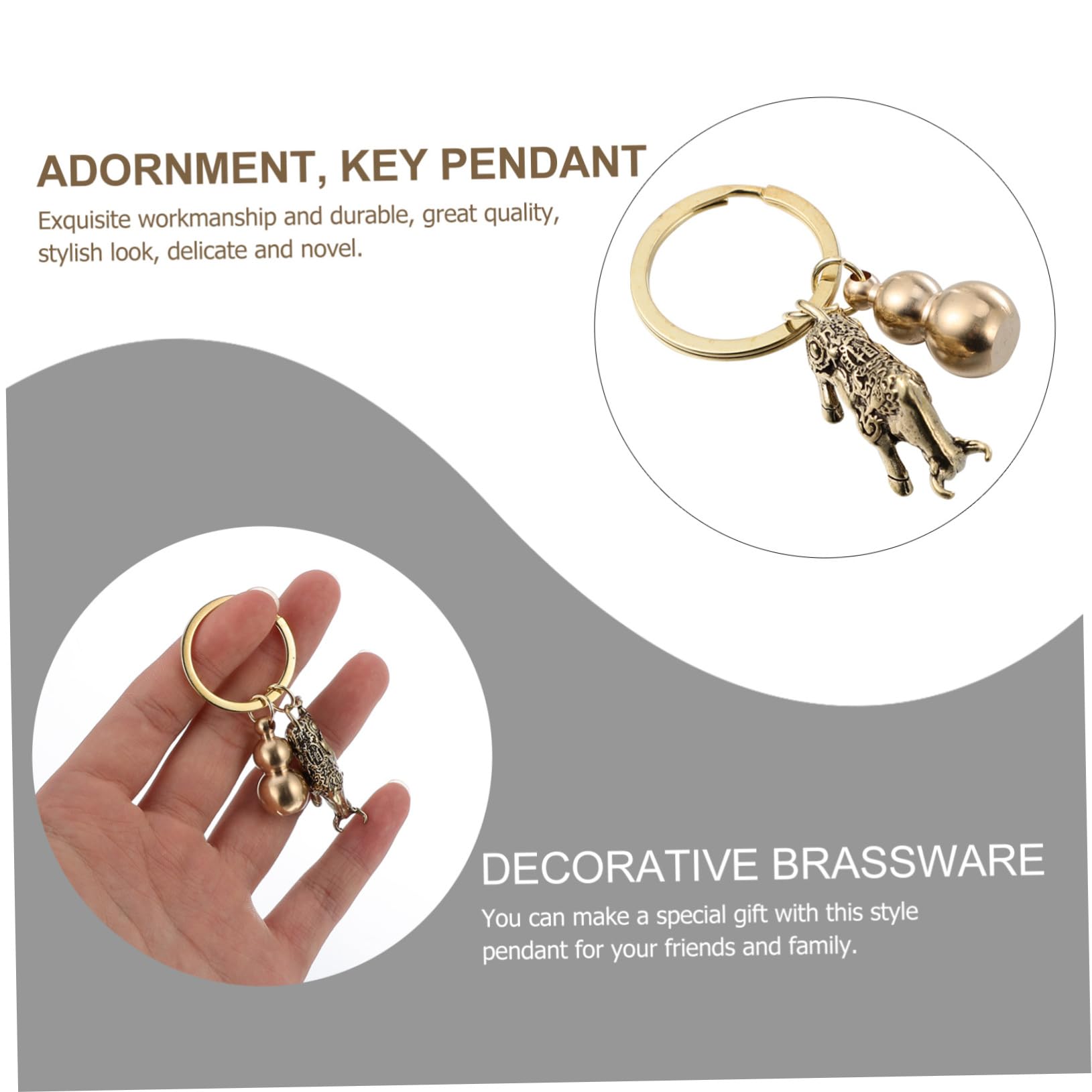 BESPORTBLE Portachiavi Retrò Con Ciondolo Decorativo Per Decorazioni