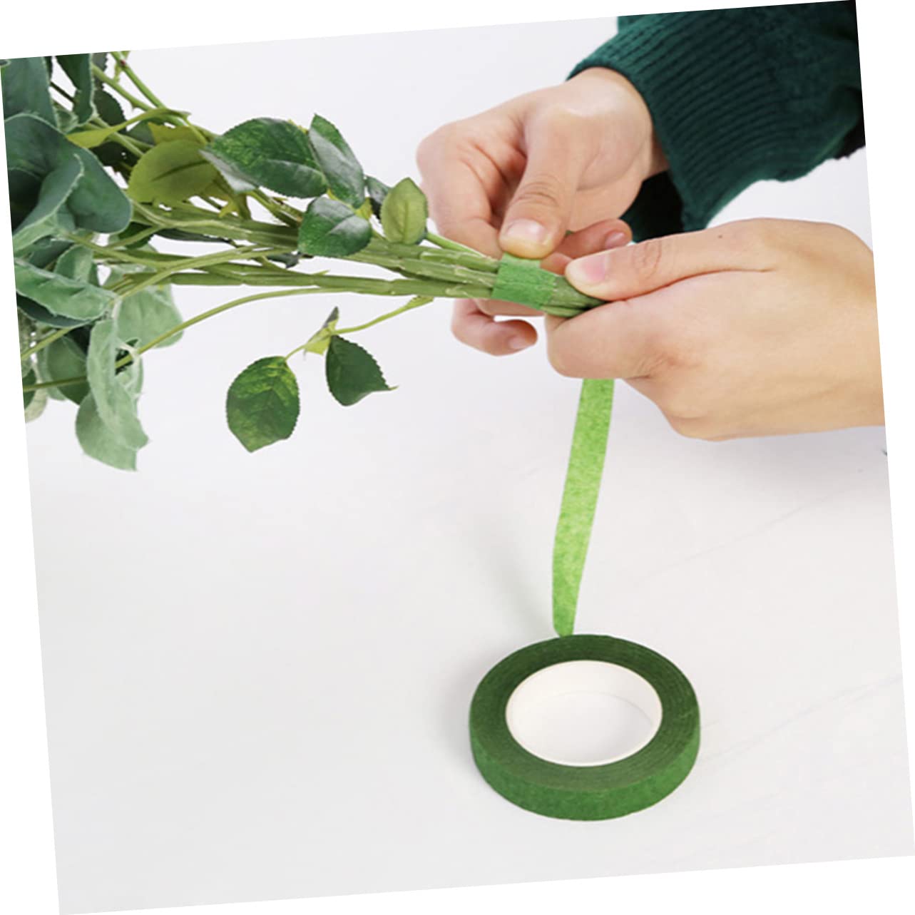 VILLCASE 6 Rolls Floral Tape Multi Color Stem Wrapping Tape for Flower Arrangement Bouquet Packaging DIY Crafts Gift Wrapping and Scrapbooking Light Green White Coffee Dark Coffee